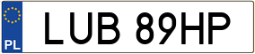 Truck License Plate